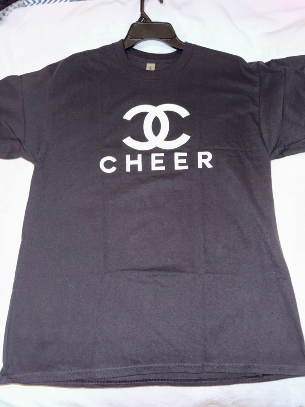 CHEER cheerleader SHIRT YOUTH SIZE LARGE PIT TO PIT 
20 1/2” GILDAN NEW